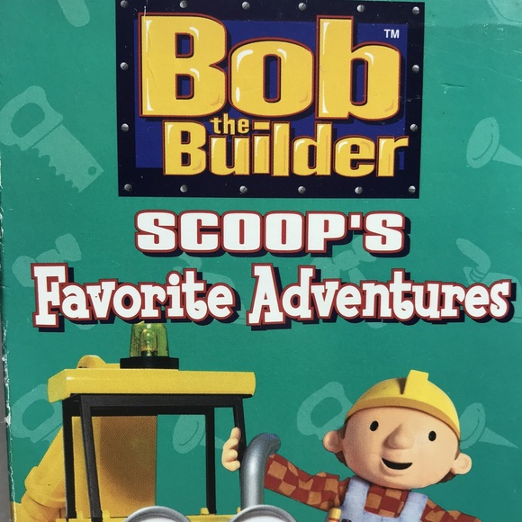 Bob The Builder VHS Tape Kids Animated Scoops Favorite Adventures Family - Picture 1 of 4